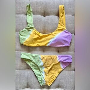 L*space tie dye bikini- top L, bottom S